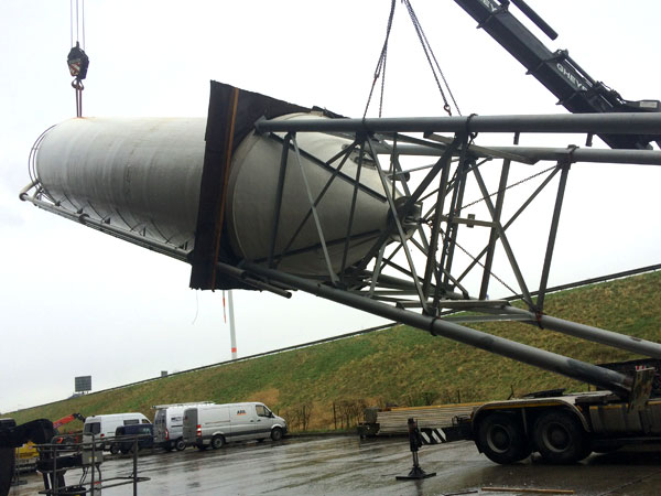 Montage demontage West Vlaanderen - Demontage Polyester Silo