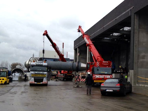 Montage demontage West Vlaanderen - Plaatsen van Cilindrische Oven